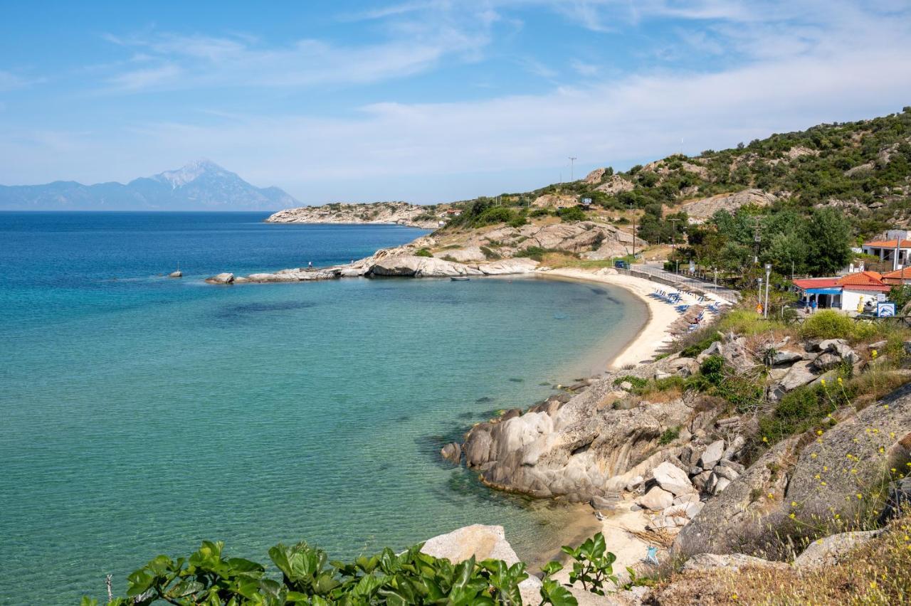 Athos View - Golden Fig Sykia Lodge Paralia Sikias Ngoại thất bức ảnh